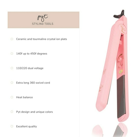 PYT Ceramic Styling Tool Hair Straightener - Picture 7 of 7